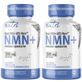 Nature's Fusions Complément Alimentaire NMN 300mg, paquet de 120 gélules