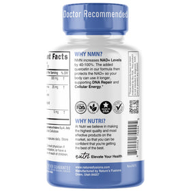 Nature's Fusions Complément Alimentaire NMN 300mg, présentation du produit