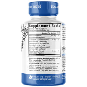 Nature's Fusions Complément Alimentaire NMN 500mg - capsules à l'intérieur