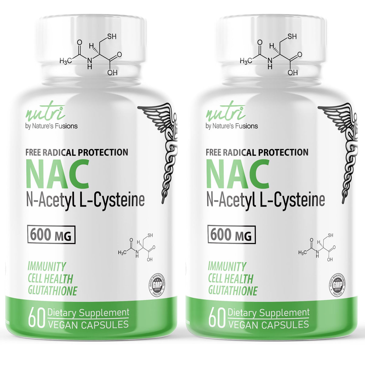 Nature's Fusions N-Acetyl Cysteine 600mg pack avant