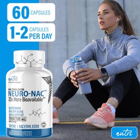 Nature's Fusions NAC N-Acetyl Cystéine Éthyle Ester 600mg - présentation des capsules