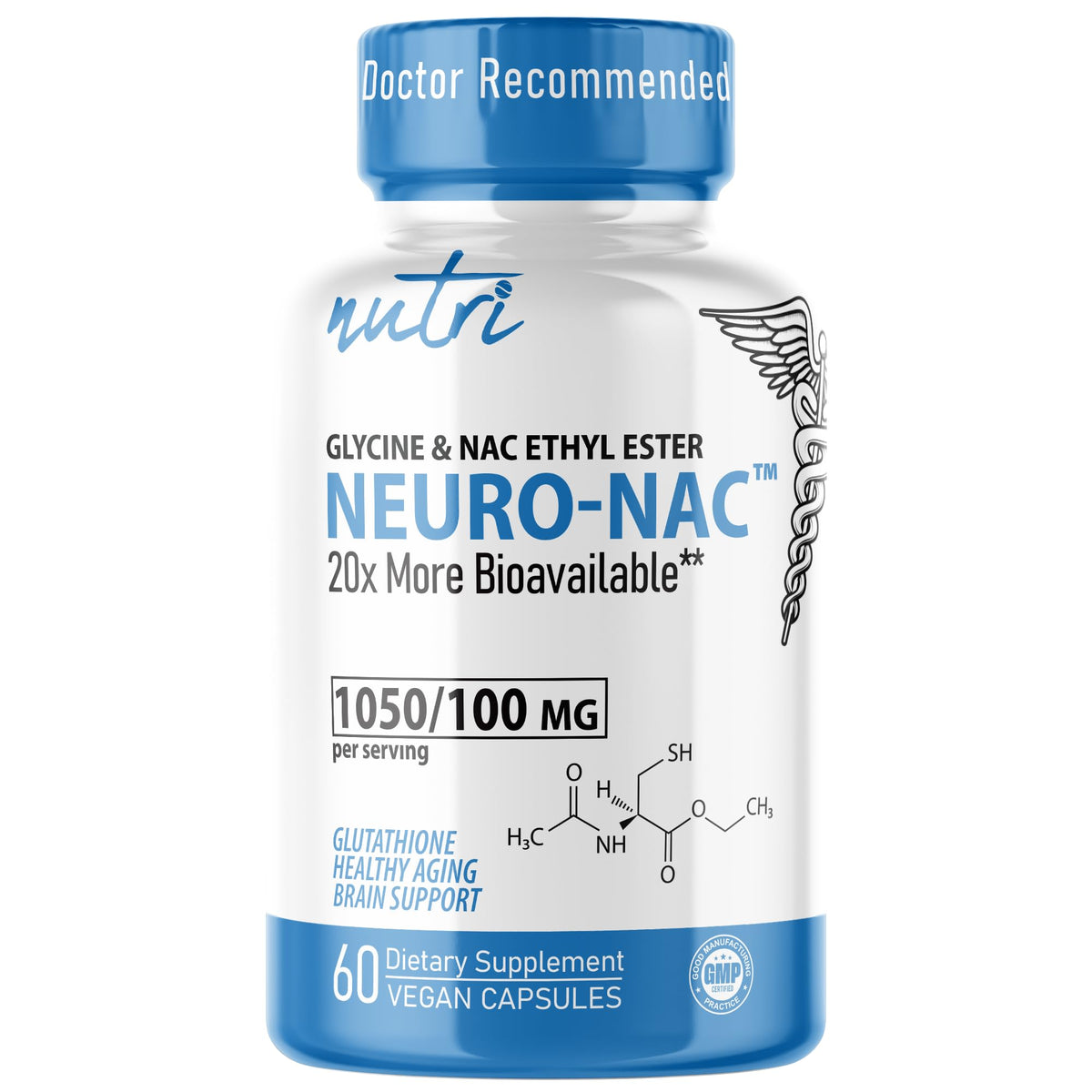 Nature's Fusions NAC N-Acetyl Cystéine Éthyle Ester 600mg - vue avant de l'emballage