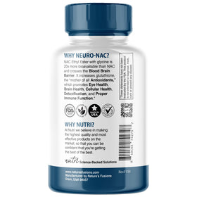Nature's Fusions NACET 375mg 90 capsules ouvertes