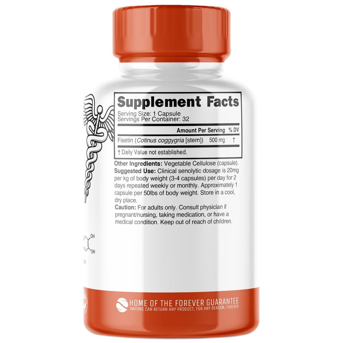 Nature's Fusions Nutri Fisetin 500mg capsules sur une table