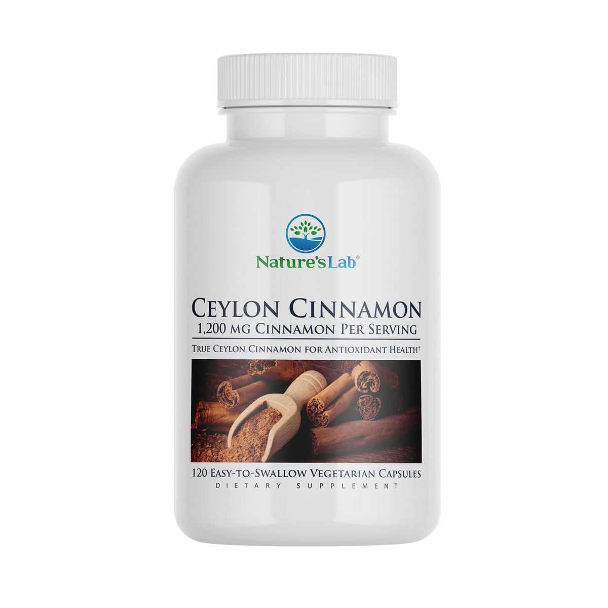 Nature's Lab Ceylon Cinnamon 1 200 mg boîte frontale
