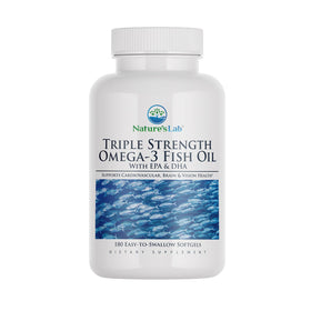 Nature's Lab Huile de Poisson Triple Force 180 gélules, vue de face