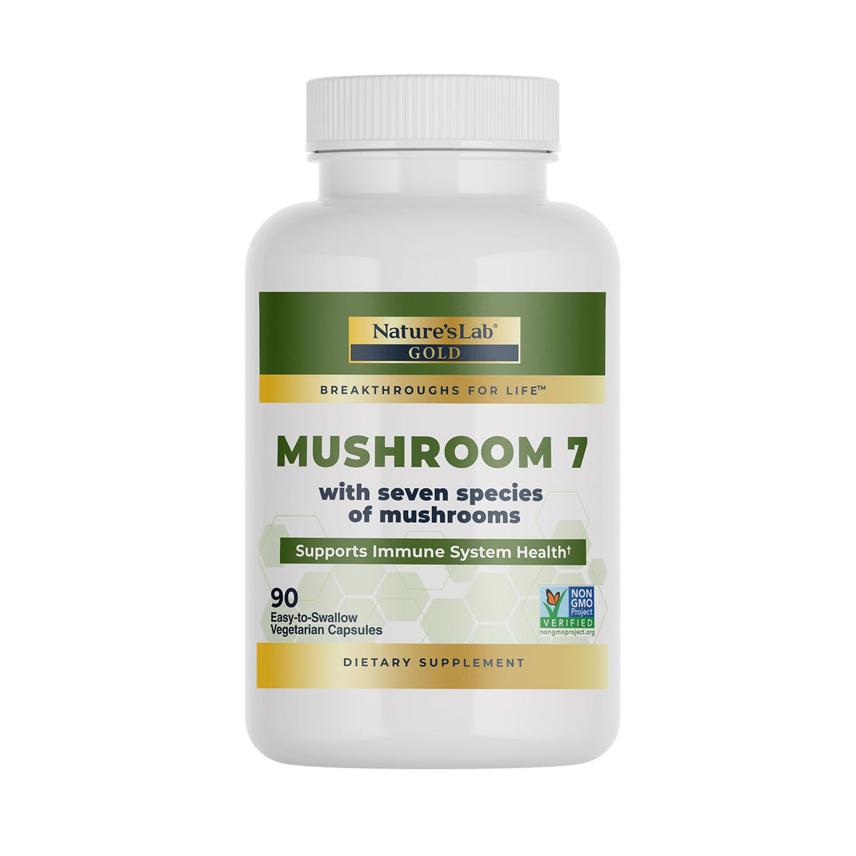 Nature's Lab Mélange de Champignons 7 Bio - Flacon de 90 capsules