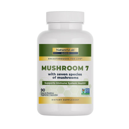Nature's Lab Mélange de Champignons 7 Bio - Flacon de 90 capsules