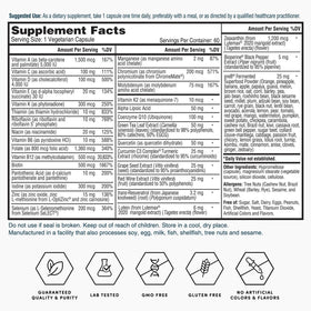 Nature's Lab Multivitamine Quotidienne 60 Capsules avec une capsule en gros plan