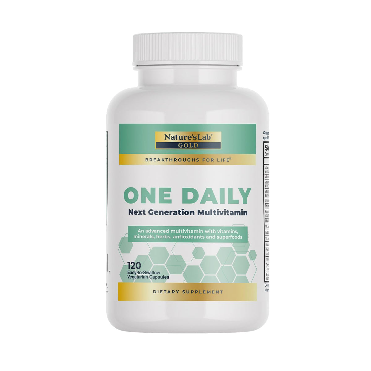 Nature's Lab Multivitamines Quotidiennes capsules 60 comptées, vue de face