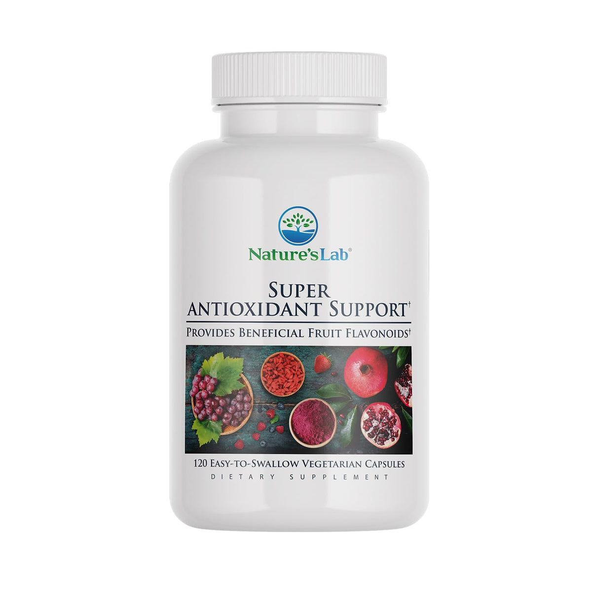 Nature's Lab Super Antioxidant Support 120 capsules front view