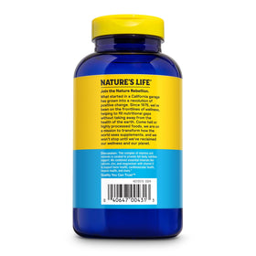 Nature's Life Cal Mag Zinc Complex tablettes sur une surface en bois