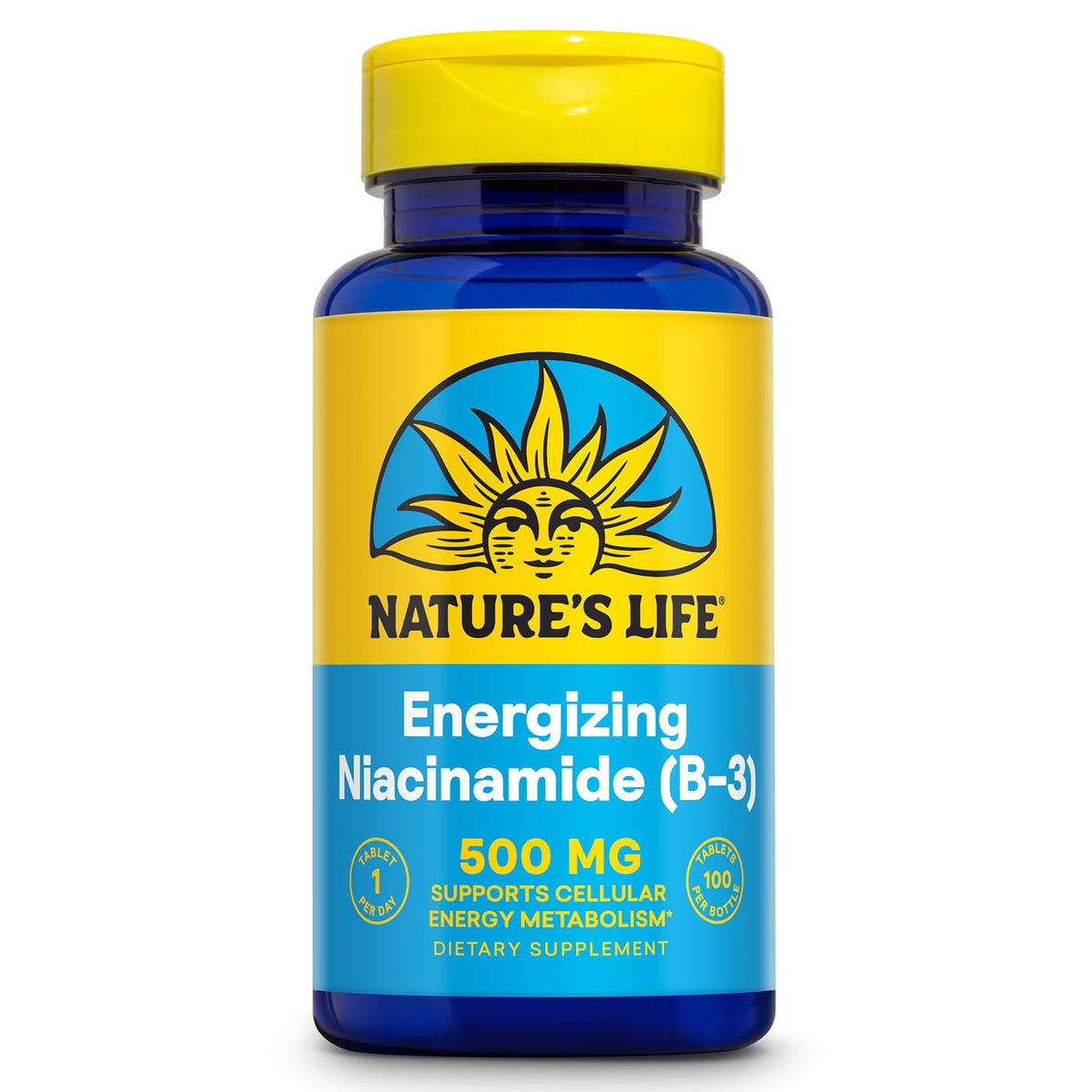 Nature's Life Niacinamide 500mg comprimés vue avant