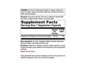 Nature's Life Potassium 99 mg 50 capsules emballage