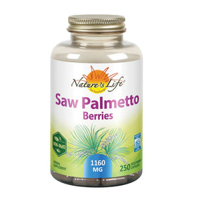 Nature's Life Saw Palmetto Berries 1160 mg capsules front view