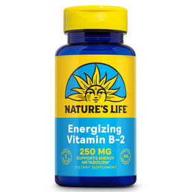 Nature's Life Vitamine B-2 250 mg comprimés vue avant