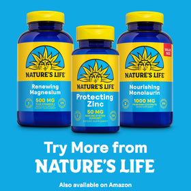 Nature's Life Zinc Chélaté 50mg - arrière de l'emballage