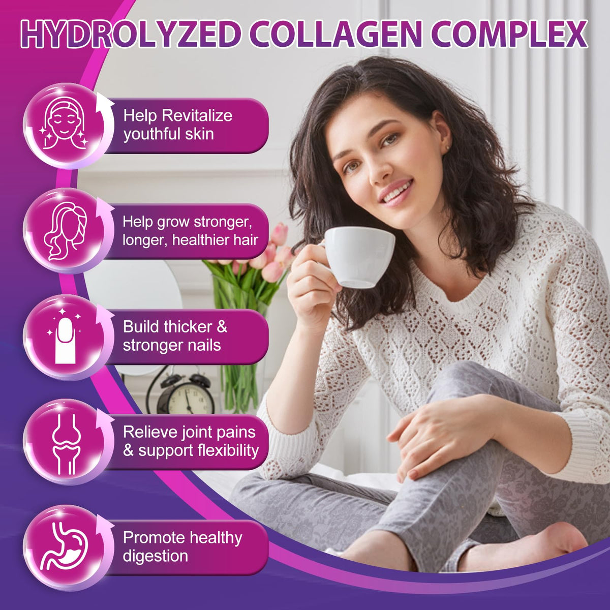 Nature's live Multi Collagen Peptides Softgel emballage avec informations nutritionnelles