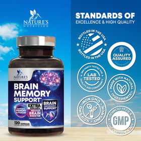 Nature's Nutrition boîte de 120 capsules de complément mémoire