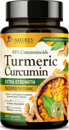 Nature's Nutrition complément alimentaire Curcuma 1500mg vue avant