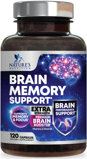 Nature's Nutrition complément alimentaire mémoire 120 capsules vue de face