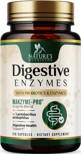 Nature's Nutrition Complément Alimentaire Multi-Enzymes 120 Capsules - vue de face