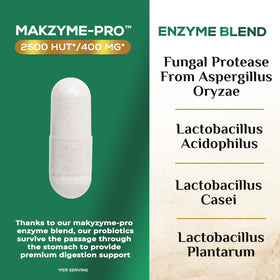Nature's Nutrition Complément Alimentaire Multi-Enzymes - côté de l'emballage