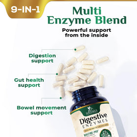 Nature's Nutrition Complément Alimentaire Multi-Enzymes - vue de l'emballage ouvert