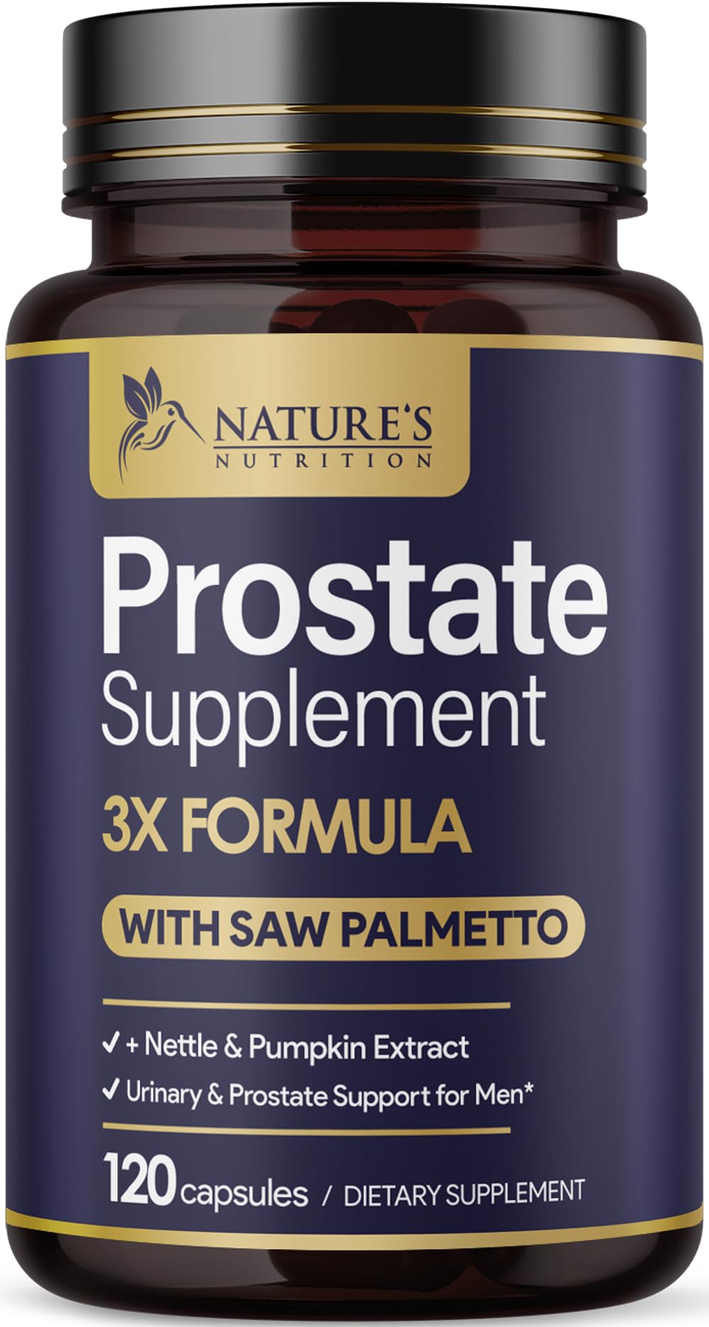 Nature's Nutrition Compléments Alimentaires Prostate 3X 120 Capsules vue de l'avant