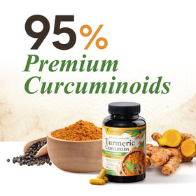 Nature's Nutrition Curcuma 1500mg en gros plan sur capsule