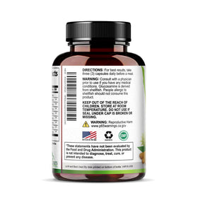 Nature's Nutrition Glucosamine Chondroitin MSM bouteille dans un environnement naturel
