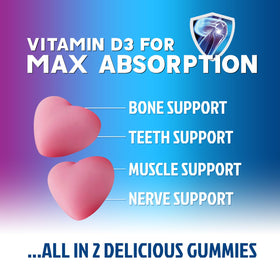 Nature's Nutrition Gummies Calcium SANS Sucre gummies sur une table