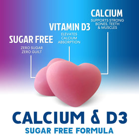 Nature's Nutrition Gummies Calcium SANS Sucre vue arrière de la boîte