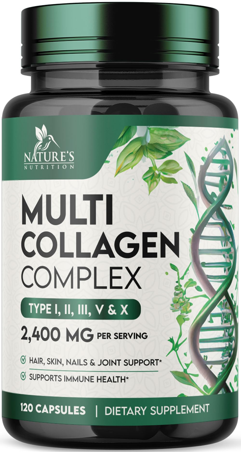Nature's Nutrition Multi Collagène 120 Capsules vue de face