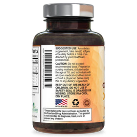 Nature's Nutrition Omega 3 huile de poisson gélules dans un verre