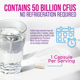 Nature's Nutrition Probiotiques 50 Milliards CFU - utilisation quotidienne