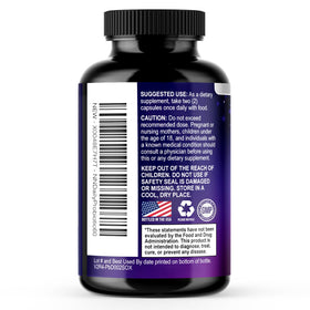 Nature's Nutrition Probiotiques, capsules à côté d'un verre d'eau