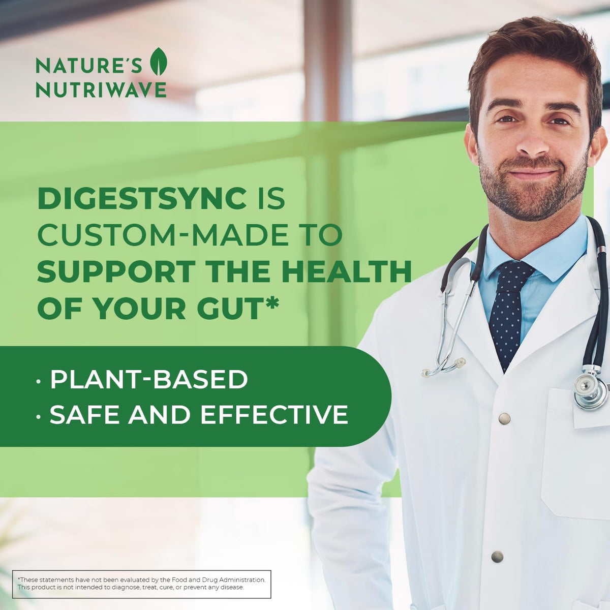 Nature’s NutriWave daily Poudre Verte vue de côté