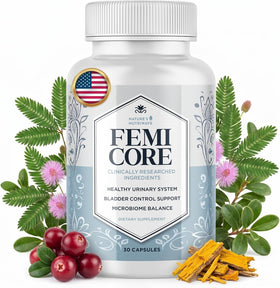 Nature’s NutriWave FemiCore Capsules 30 Ct boîte avant