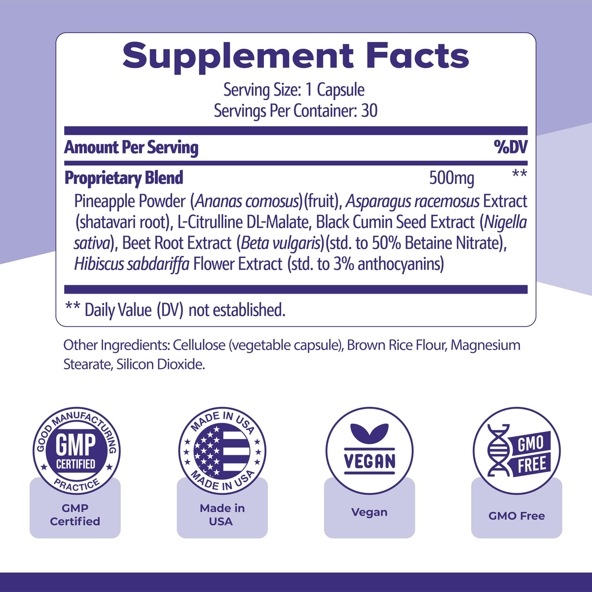 Nature’s NutriWave Flush Factor Plus ingrédients principaux sur fond naturel