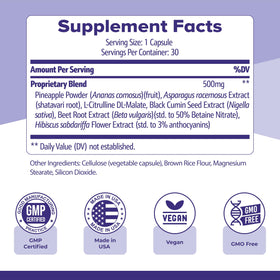 Nature’s NutriWave Flush Factor Plus ingrédients principaux sur fond naturel