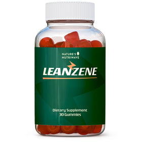 Nature’s NutriWave Leanzene Gummy ACV BHB 30 gommes devant la bouteille