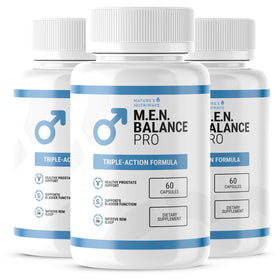 Nature’s NutriWave M.E.N. Balance Pro bouteille de 60 capsules vue de face