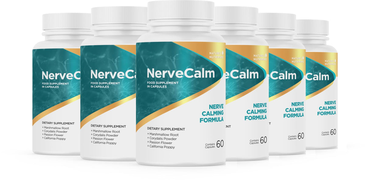 Nature’s NutriWave NerveCalm emballage avant avec 30 capsules