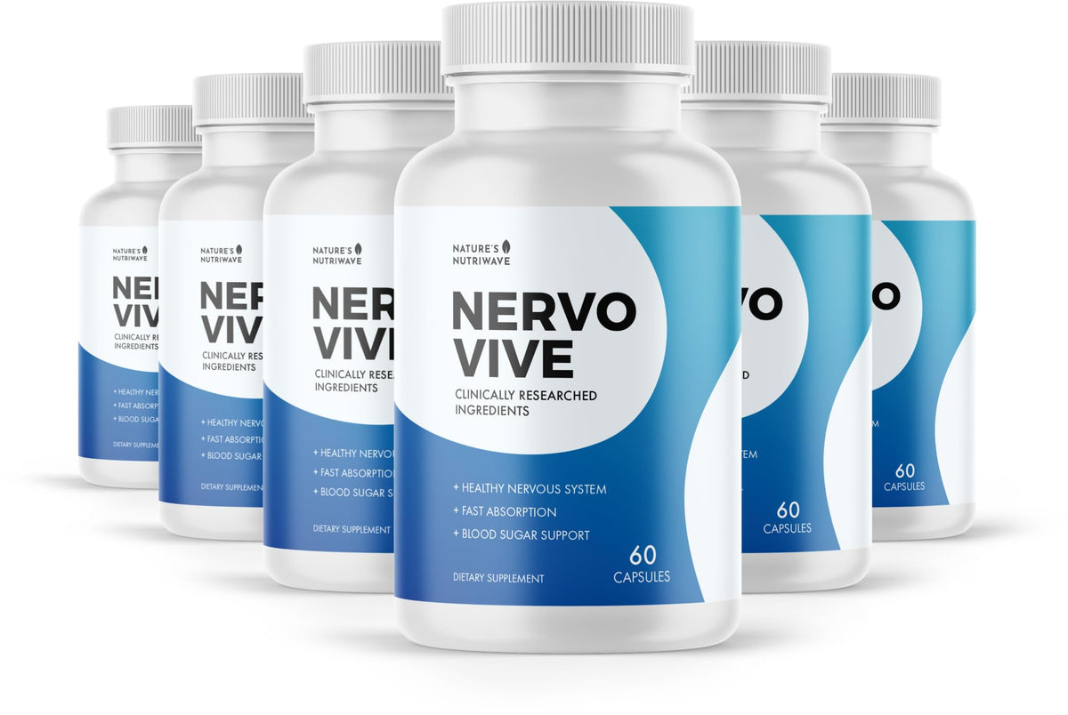 Nature’s NutriWave Nervovive boîte de 60 capsules avec ingrédients naturels