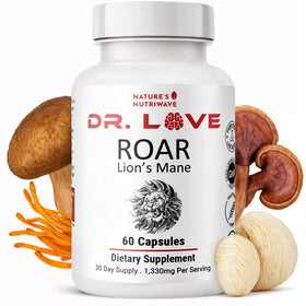 Nature’s NutriWave ROAR Lion's Mane flacon de 60 capsules