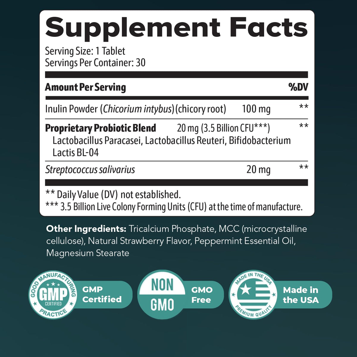 Nature’s NutriWave Synaptigen comprimés, gros plan sur les comprimés