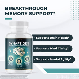 Nature’s NutriWave Synaptigen comprimés, vue arrière de l'emballage