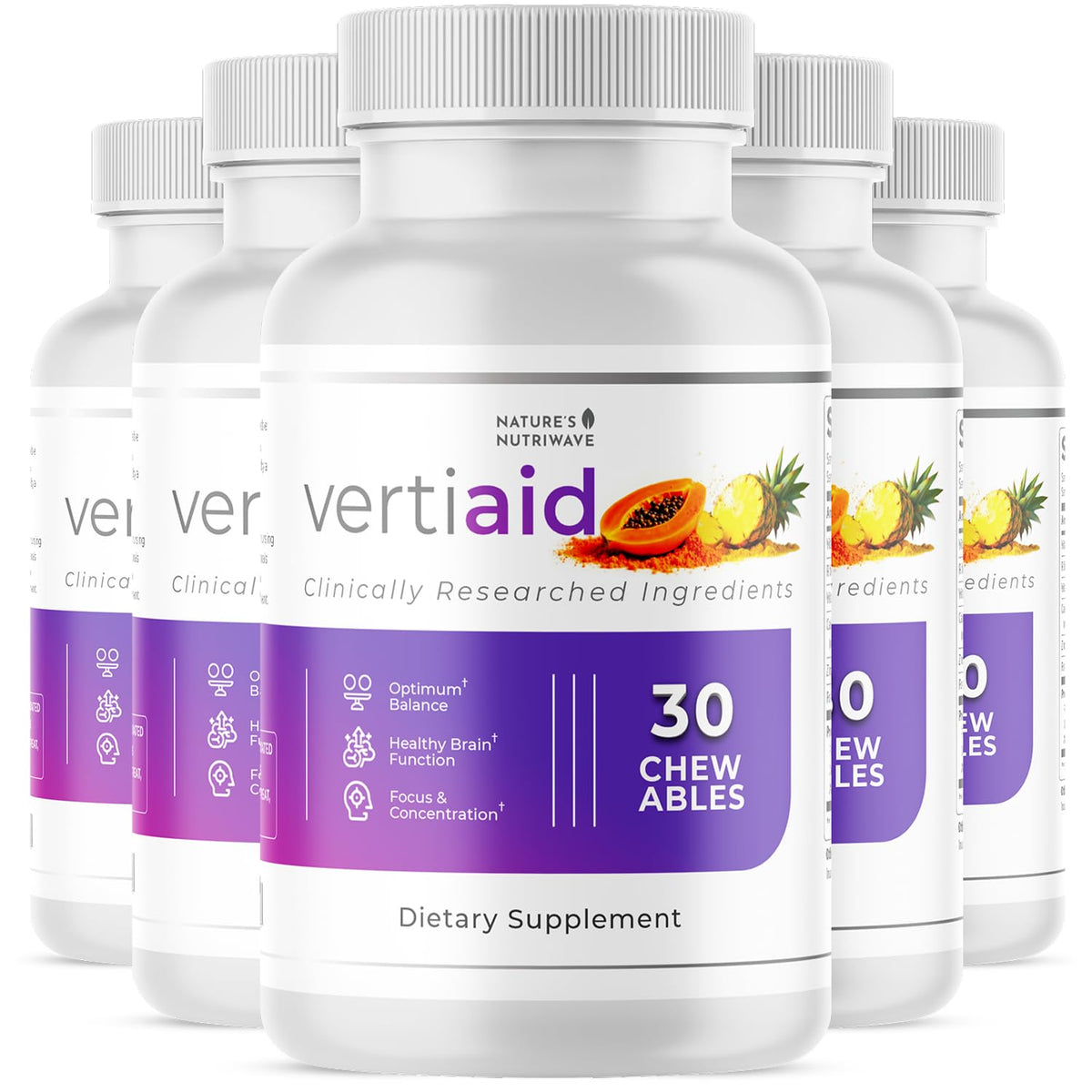 Nature’s NutriWave VertiAid comprimés à mâcher 30 unités vue de face