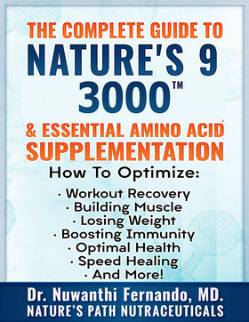 NATURE'S PATH NUTRACEUTICALS Complément Amino Acides Essentiels 3000mg, présentation avec eBook